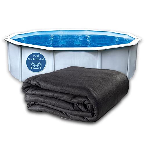 Liner Life Ll18R Liner Pad 18' Round For Above Ground Pools, Tough Defense Against Punctures Quick Installation Reinforced By Strong Durable Polyester Geotextile Material, Black #TOP4