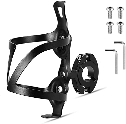 Porte-bouteille de vélo avec adaptateur en aluminium - Support universel pour bouteille d'eau - Pour VTT, vélo de course, VTT, vélo de montagne Cover