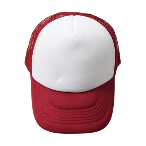 Image of TZ Promise Men Women Foam Trucker Hat Mesh Cap Solid Colors Lightweight with Adjustable Snapback Collection