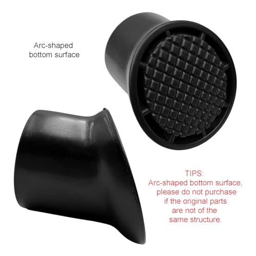 Timyrimy 1.89"/48mm Porch Swing Replacement Angled Feet, Black Plastic Leg Caps to Secure Swing Legs to Ground(Set of 4) by Timyrimy - Image 6