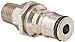 Eaton Hansen 2KILF15NV Stainless Steel Ball Lock Hydraulic Fitting, Plug, 1/4"-18 NPTF Male, 1/4" Body