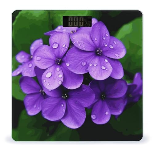 Báscula digital para baño con pantalla LCD grande miniatura 1