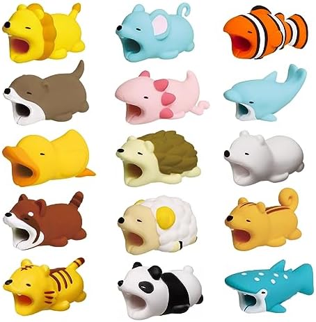 TPZORJX 10 Stück Kabelschutz Tier-Design - USB Kabel Schutz Gegen Bruch & Biss