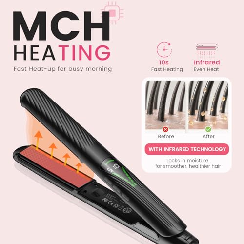 Plancha de Pelo Titanium 1 pulg. con Ionización miniatura 5