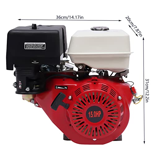 4-Stroke 15HP Gasoline Engine, 420cc Engine Motor Start Engine Gas Power Gasoline with Air Cooling System,Pull Start,8800W,3000-3600rpm - Image 5