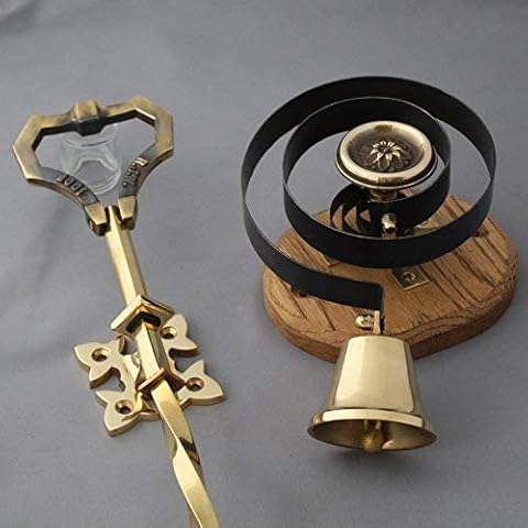 Victorian Inspired Lichfield Brass Bell Pull & Bell Cover