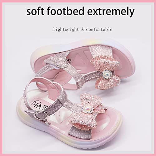 Elcssuy Girl Princess Sandals Toddler Girl Sequins Cute Sandals For Little Big Kids Pink Size 2 #TOP2
