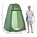 WolfWise Portable Pop Up Privacy Shower Tent, Spacious Changing Room, Dressing Room, Sun Sunshade Canopy Outdoor Rain Shelter, Backpack Privacy Shelters for Camping, Hiking, Beach, Toilet, Green
