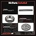 A-Premium 3PCS Engine Timing Chain Kit W/Sprocket Compatible with Jeep & Dodge - Grand Cherokee, Ram 1500 2500 3500 4000, Durango, Dakota, Ramcharger, W150, B1500, B3500, D350-8,6Cyl 3.9L 5.2L 5.9L
