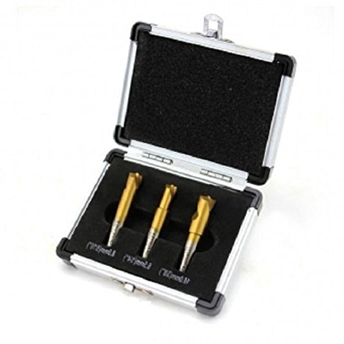 New 3PC HSCO Titanium SPOT Weld Cutter Welder Drill BIT Set 1/4