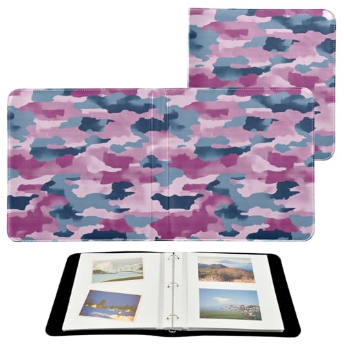 Carpetas de álbumes de fotos, álbum de fotos, álbum de recortes, álbumes de fotos de la infancia, álbum de fotos de 4 x 7 pulgadas, color azul mezclilla
