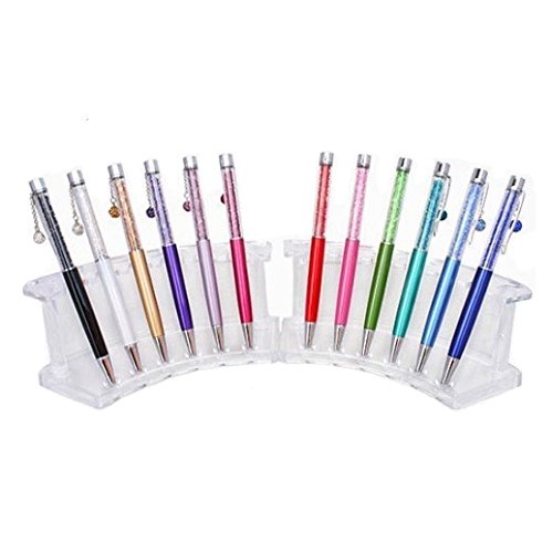 Crystal Ballpoint Pen Filled With Swarovski Crystal Elements (Dangling Charm, Light Purple) #TOP3