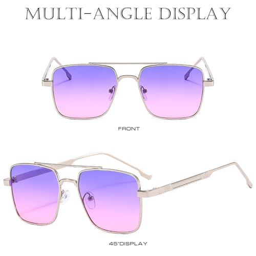 Small Square Aviator Sunglasses for Girls Boys Classic Military Aviator Retro Tint Suitable Small Face Glasses UV4003
