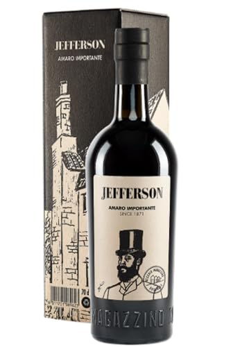 Jefferson Importante, 700 ml, con Note Agrumate ed Erbacee, Ideale con Bitter e Vermouth, Botaniche Selezionate e Raccolte a Mano, Calabrese, Amaro Confezione Regalo, 30% Vol.