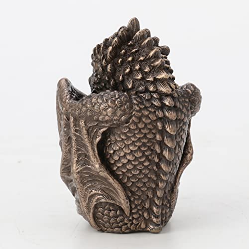 Statue bébé dragon résine Veronese Design statuette bronze 8,9cm - 6
