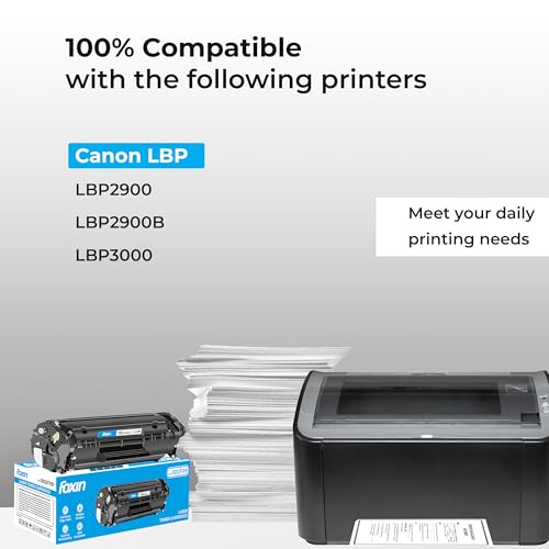 Image of Foxin FTC 303 & FX9 Laser Printer Toner Cartridge Compatible with Canon LBP2900, 2900B, 3000 | (1 pcs)