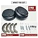 Golf Cart Brake Drums Kit with Brake Shoes & Springs for Club Car, 18 PCS Rear Brake Repair Kit Compatible with 1995-up DS 2004-up Precedent Gas & Electric,Replace 101791101/101823201/101816301