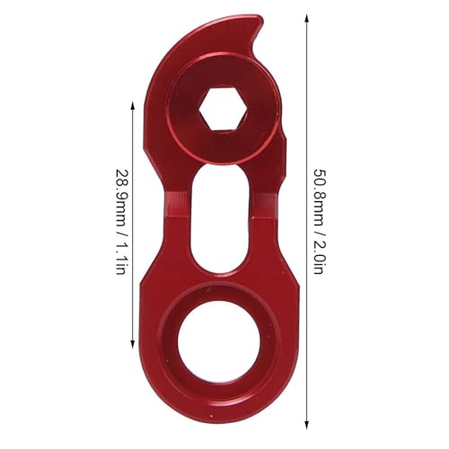 Image of Keenso Derailleur Hanger Extender, Rear Derailleur Hanger Extension Bike Frame Tail Hook Extender for 34T-52T