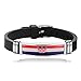 Armband im Nationalflaggen-Stil, kreatives Kroatien, Reise-Souvenir, Geschenk, gewebtes Sport-Silikon-Armband, Zubehör für Damen und Herren