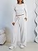 LILLUSORY 2 Piece Matching Lounge Sets for Women Fall Outfits for Women 2025 Early Fall Fashion Two Piece Travel Sweatsuits Business Work Casual Cute Clothes Crop Tops Oat Grey M