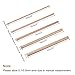 MECCANIXITY 2,3,4,5,6mm Diameter 100mm Length Solid Copper Round Rod Lathe Bar Stock for DIY Craft 5in 1set