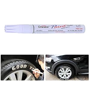 VORCOOL Auto Verf Kras Reparatie Pen 2. 8Mm Witte Verf Marker Pen – Universele Waterdichte Permanente Verf Marker Pen…