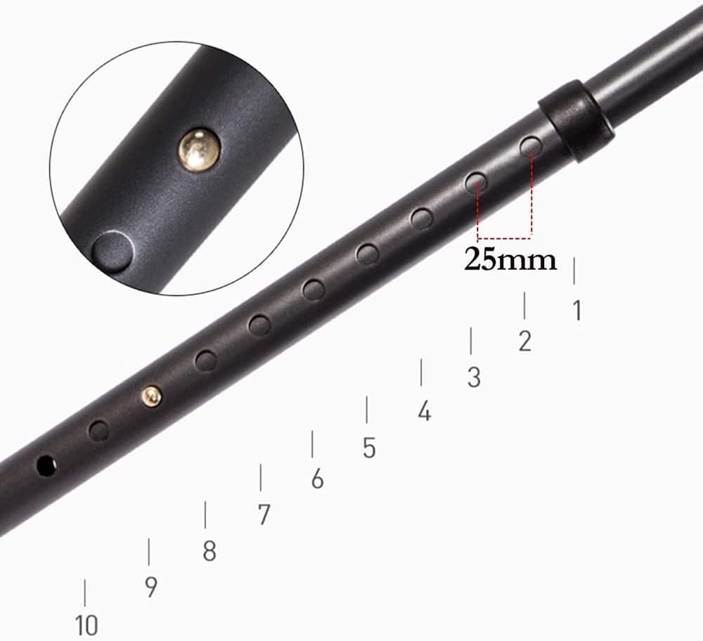 FLYUFO Muletas Ortopédicas Regulables En Altura, Muletas de Codo de Aluminio, Muleta de antebrazo para Adultos, Goma Antideslizantes Resistentes para Hombres/Mujeres/Ancianos 1 Unit