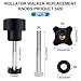 Yasdyri Rollator Walker Replacement Knob 2 PCS Replacement Arm Adjustment Knobs for Rollator Walker Accessories,Rollator Parts Knobs with M6 Track Bolt Set
