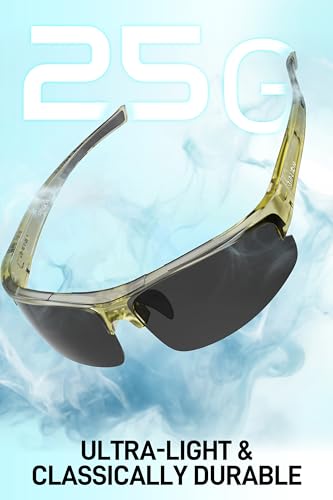 Image of SIPLION Polarized Sunglasses Men Sports: UV400 Protection Anti-Slip Wrap-Around TR90 Frame for Driving Fishing Golf Running