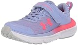 Under Armour Girls' Pre School Assert 10 Alternate Closure, (500) Purple Ice/Halo Gray/Pink Shock, 1, US
