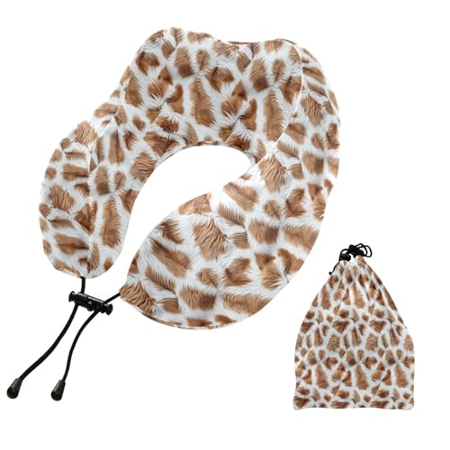 Almohada de viaje de espuma viscoelástica ajustable miniatura 1