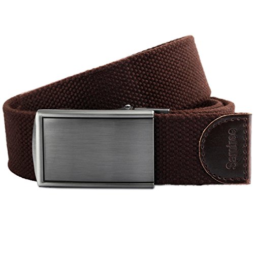 Shanxing Ceinture en Tissu Toile Militaire Boucle Automatique Réglable pour Femmes et Hommes Cover