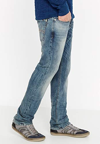 Image of Buffalo David Bitton Men's Six Slim Straight Leg Jean in Kiuri