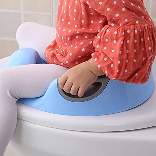 Peuter Potty Trainingszitje, antislip overloop, voorkomt peutertraining, toilet, wasbaar, schoon en sanitair, omringd… - Afbeelding 4