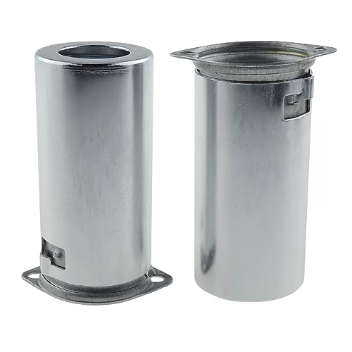 LUORNG 2PCS 9Pin Ceramic Vacuum Tube Socket Valve Aluminum Shield for 12AX7 12AU7 ECC83 ECC82 Tube, Silver