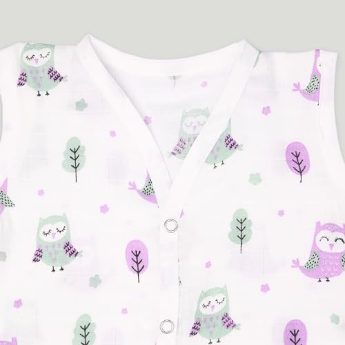 Image of Kidbea Extra Soft Mulmul Cotton Jhabla for Baby Set of 2 (6-12 Month)