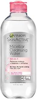 Garnier SkinActive Micellar Cleansing Water, For All Skin Types, 13.5 Fl Oz