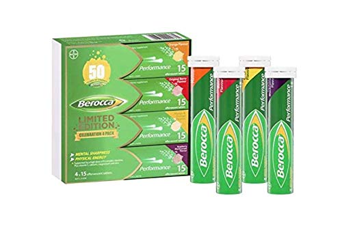 Berocca Performance Effervescent Tablets 60 Count Limited Edition Celebration Pack #TOP1