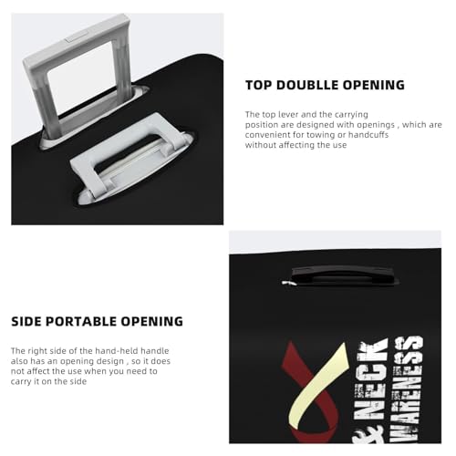 Travel Luggage Cover Fuck Head & Neck Cancer Awareness Fashion Washable Baggage Suitcase Protector Fit For Luggage X-Large4