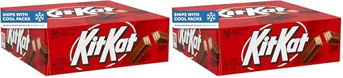 Image of KIT KAT Milk Chocolate Wafer Candy Bars, 1.5 oz (Pack of 72)