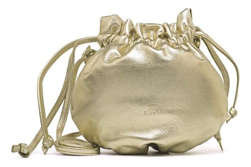 Bolsa Mini Bucket De Couro Com Forro E Alça De Ombro (amarelo)