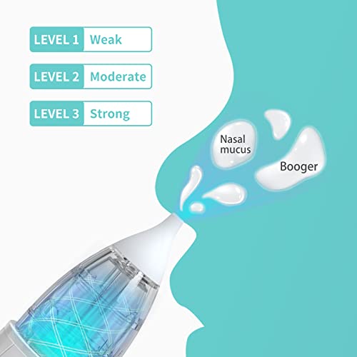 Baby Nasal Aspirator| Nose Sucker for Baby | Baby Nose Cleaner - Automatic Cleaning Electric Nose Sucker for Baby, Rechargeable Nasal Aspirator for Newborns, Infants and Toddlers - Thumbnail 6