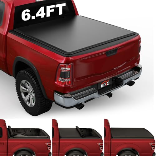 Kikito Vinyl Soft Roll-Up Tonneau Cover Truck Bed for 2002-2018 Ram 1500…