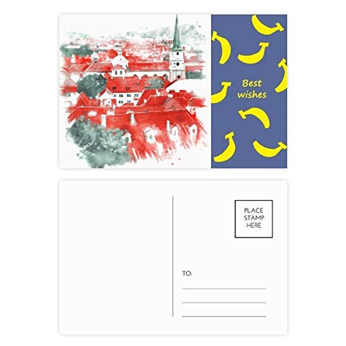 Carte postale Russie et son toit rouge pour remercier vos proches avec émotion