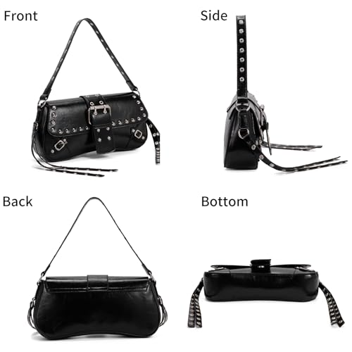 Coivin & Kiein Womens Shoulder Bag Y2k,Small Shoulder Purse,Leather Shoulder Bags For Women,Shoulder Purses,3