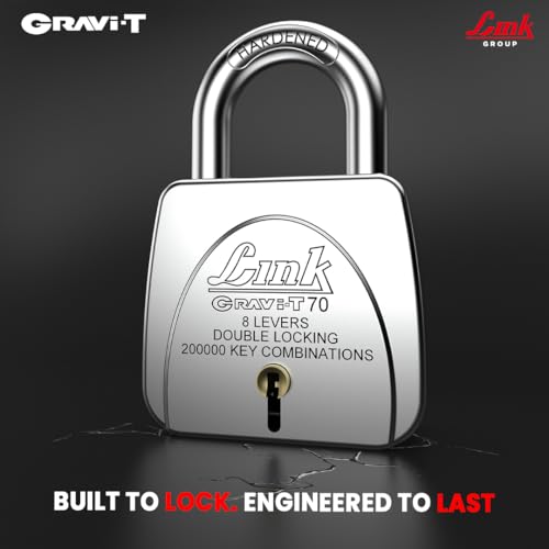 Link Gravi-T 70mm Heavy Duty Padlock Silver - Image 5