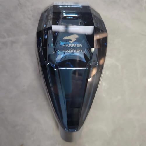 ハリアー シフトギア シフトノブ 30系60系 K9クリスタル アップグレード LED イルミネーション タッチセンサー 7色 点灯 ギアスティックシフトノブ ギアノブ カーシフターヘッド シフトノブ カバー M8 汎用 エッジプレート発光タイプ 自動点灯