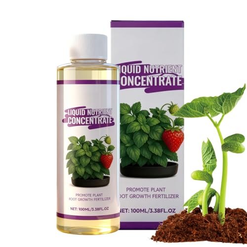 Hozaenwa Fertilizante Líquido Para Plantas De Interior | 100ml De Accesorios Naturales Para Jardín - Fertilizante Líquido Vegetal - Para Jardinería Flores Propagación Crecimiento Fruta Vegetal Plantas
