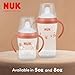 NUK Perfect Match Learner Cup, 8 oz, 2 pack – Soft Spout, Easy-Grip Handles, BPA Free, Spill Proof Transition Sippy Cup