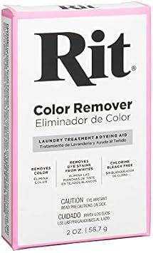 2oz. Rit Color Remover - Removes Stains from Cotton, Linen, Wool, Rayon, and Ramie - Bulk 12 Pack